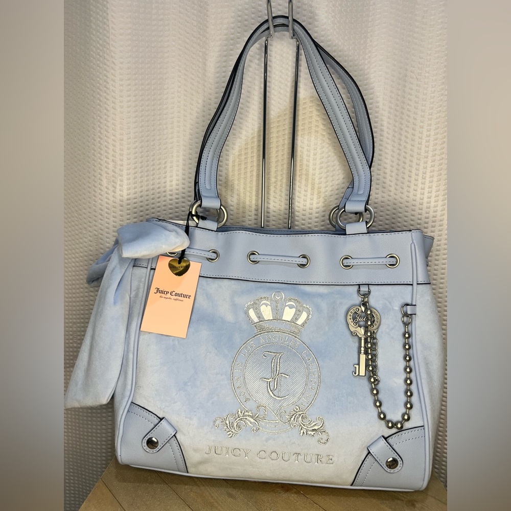 Juicy Couture Blue Star Classic Juicy Lover Tote